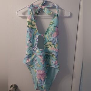 Victoria's Secret Adore Me Elegant Tropical Floral Swimsuit LG